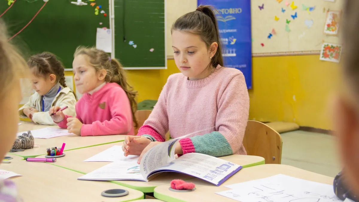 Classroom with technology