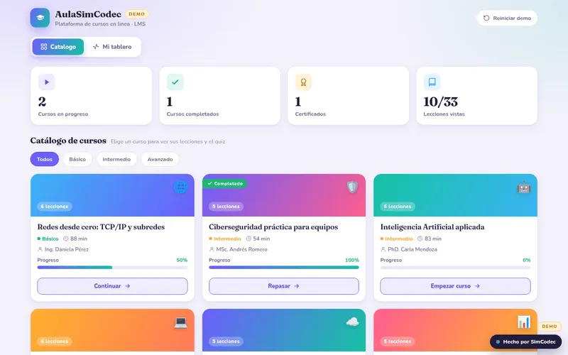 E-learning platform