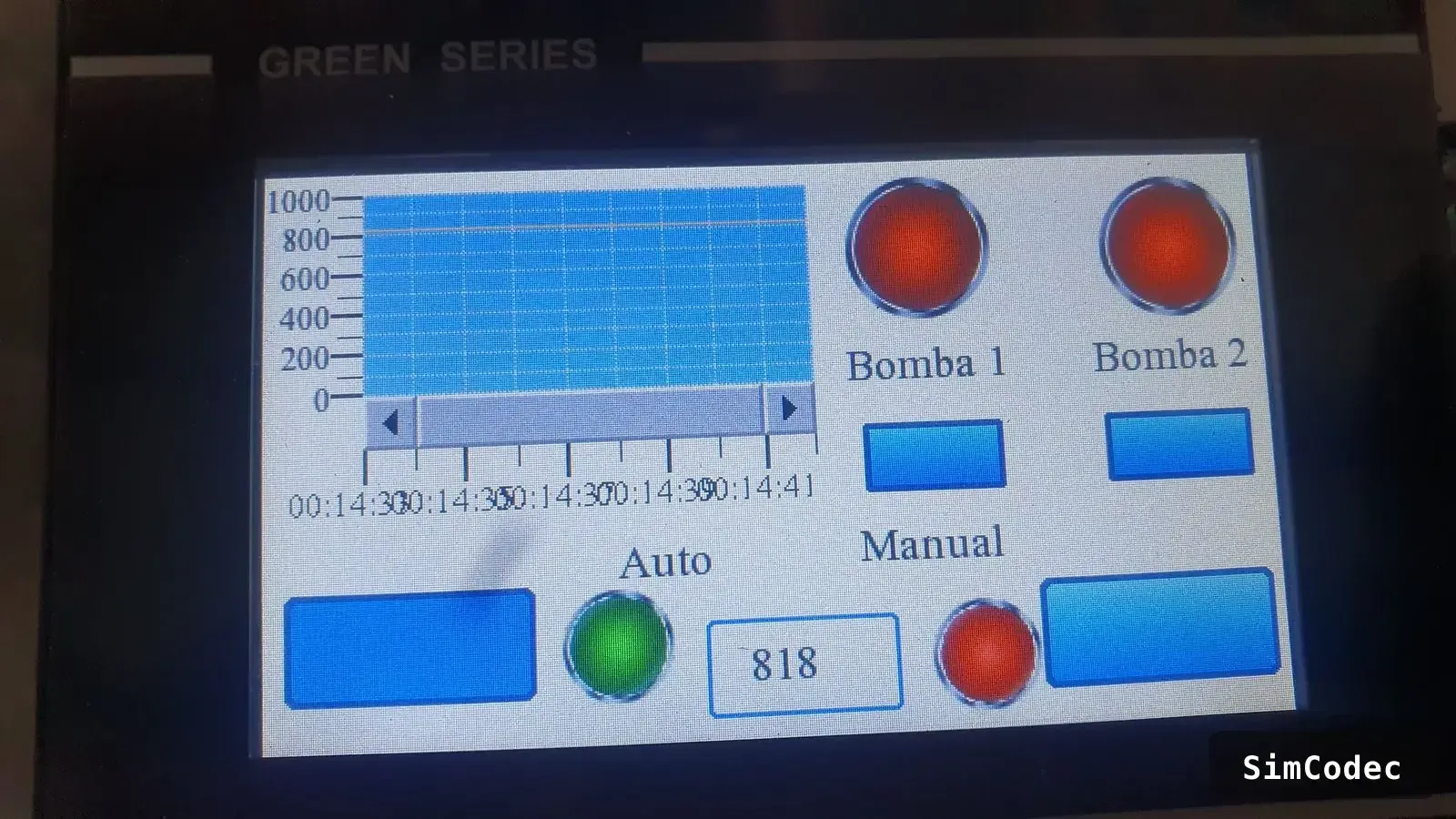 HMI: main and backup pump control
