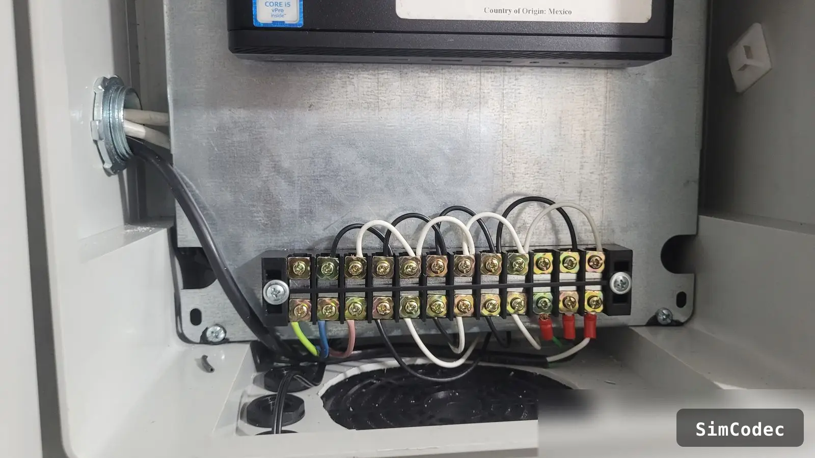 Terminal blocks and cabinet wiring
