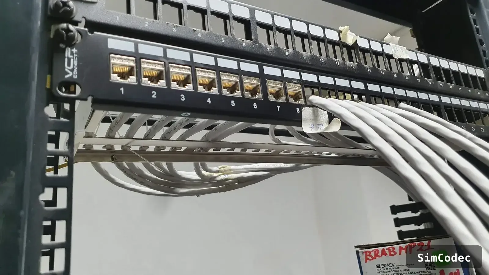 Patch panel connector detail