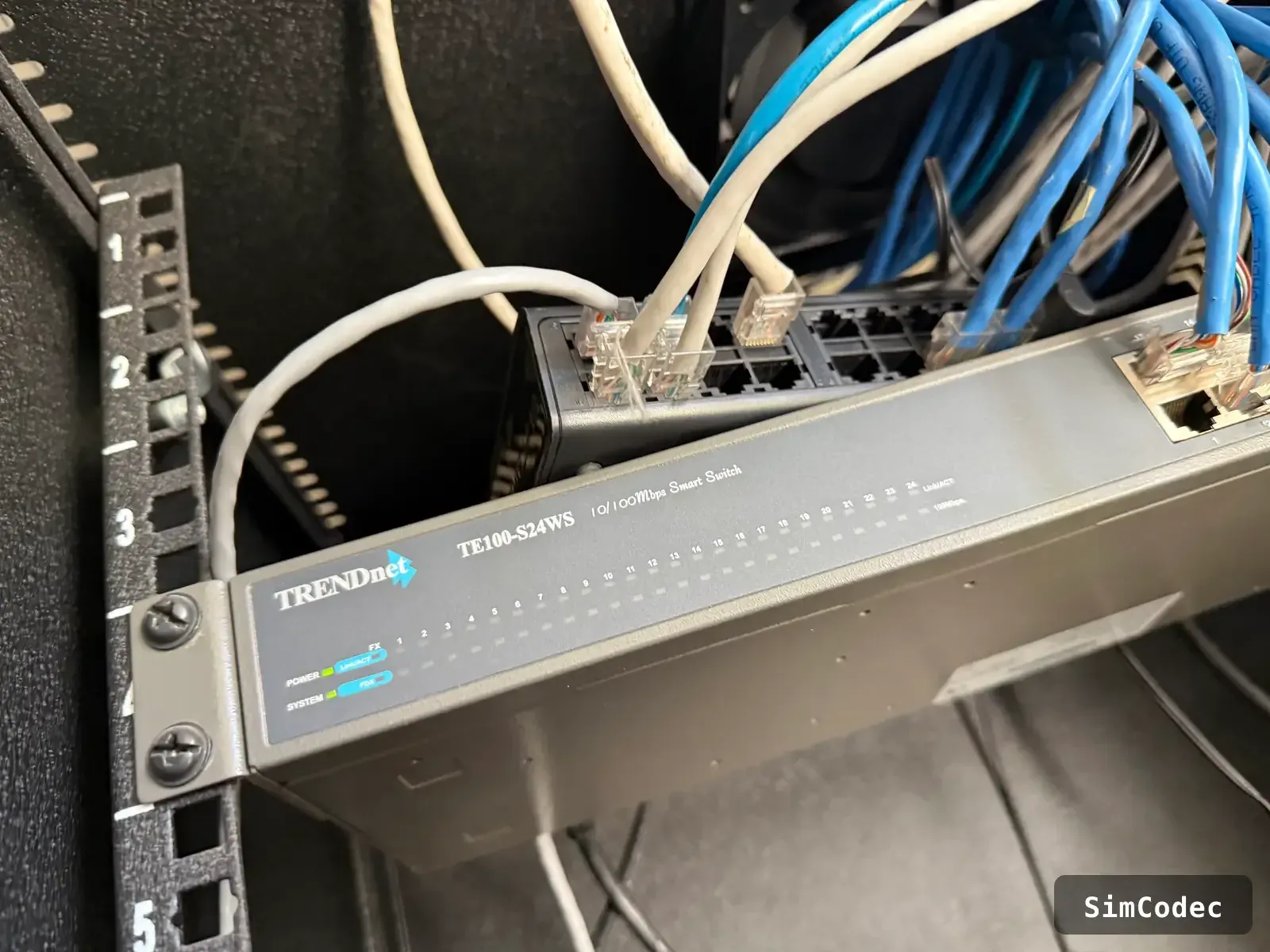 Reinstalled network switch