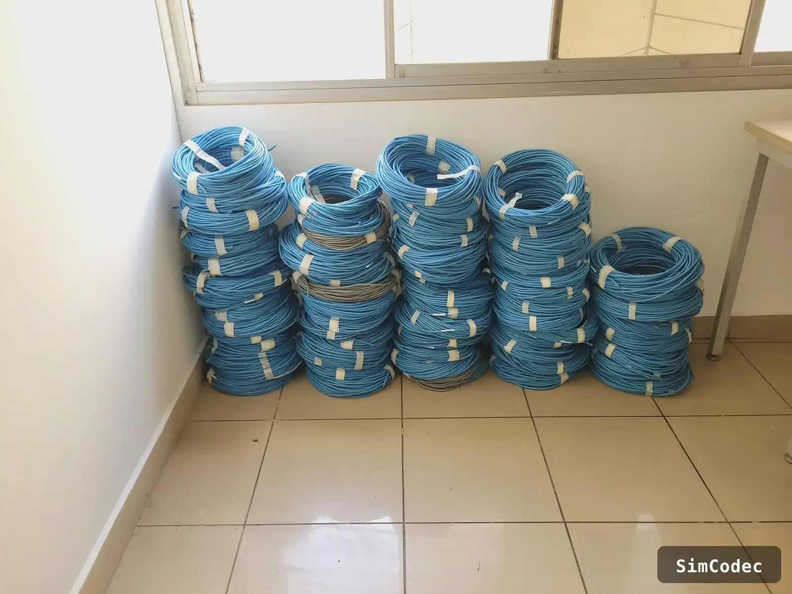 Reused, organized cabling