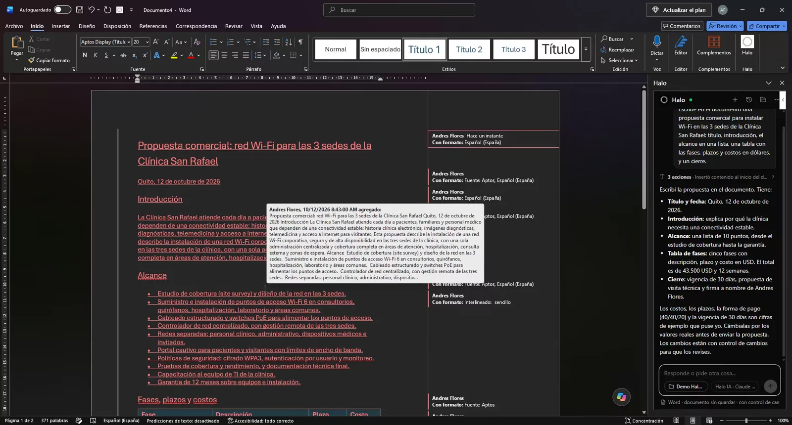 Halo — The AI that works inside Office and Chrome.
